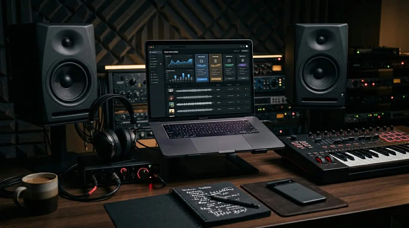 Producer workstation for selling beats online