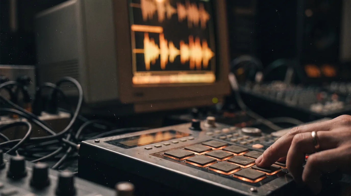 FL Studio screen showing a loop sliced into chops in Slicex